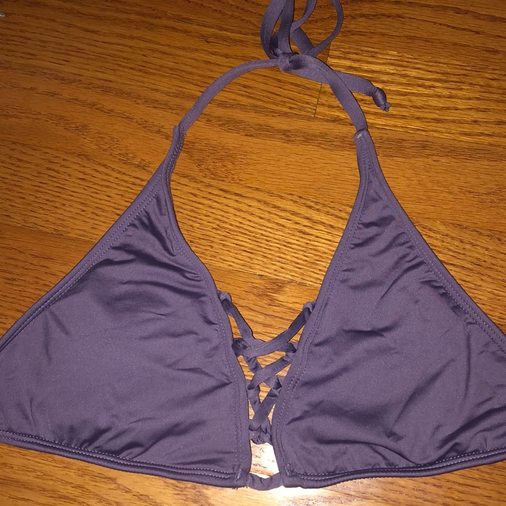 dark purple bikini top